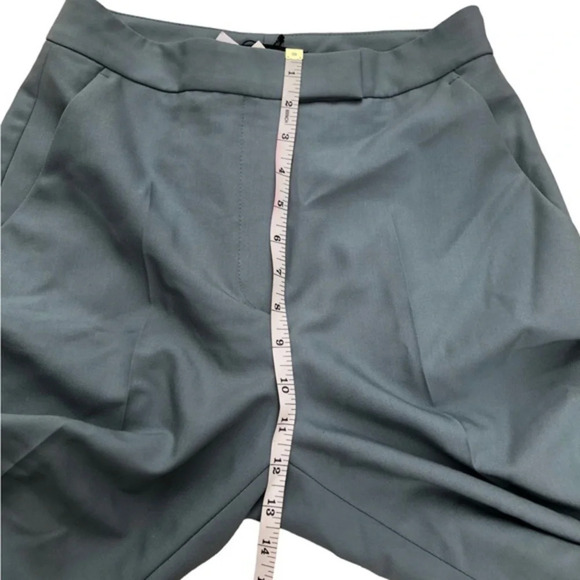 Zara Stretch High Rise Straight Leg Trouser Pants Gray Small - Picture 13 of 14